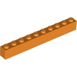 6111-4G Steen 1x10 oranje gebruikt *1A032