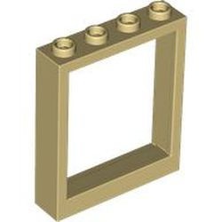 6154-2 Raamframe 1x4x4 (lift) crème NIEUW *