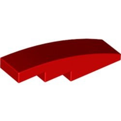 61678-5G Dakpan gebogen 1x4 rood gebruikt *1D037