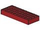 6212-59 Steen 4x10 rood, donker NIEUW *5K0000