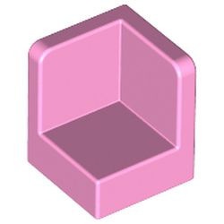 6231-104 Hoekpaneel 1x1x1 roze, helder NIEUW *1B016