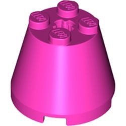 6233-47 Kegel 3x3x2 roze, donker NIEUW *1L088