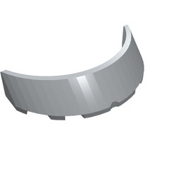 62360-86 Autoruit 3x6x1 gebogen grijs, licht (blauwachtig) NIEUW *5D0000