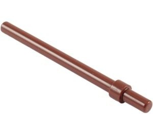 63965-88 Paal 6 noppen met stopring bruin, roodachtig NIEUW *1B055
