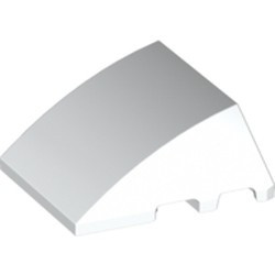 64225-1G Steen, wig 4x3 geen noppen bovenop wit gebruikt *1D012