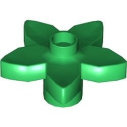 6510-6G DUPLO Bloem 5 blaadjes met 1 nop groen gebruikt *
