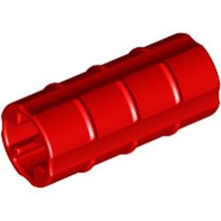 6538-5B BULK: 20xTechnic, As koppelaar ribbel breedterichting rood NIEUW *1A073