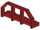 6583-59 Platte plaat 1x6 met treinbalkon rood, donker NIEUW *0L0001