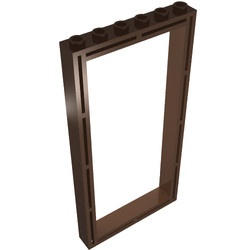 670-8G Deur/ Raam Frame 1x6x10 bruin (klassiek) gebruikt *