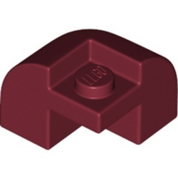 67810-59 Dakpan gebogen 2x2x1 1/3 hoek rood, donker NIEUW *5B001
