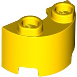 68013-3 Cylinder half 1x2x1 geel NIEUW *0D000