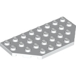 68297-1 Platte plaat 4x8 afgekapte hoeken wit NIEUW *5A027