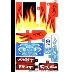 70667stk01 STICKER 70667 Kai's Blade Cycle & Zane's Snowmobile NIEUW *0S0000