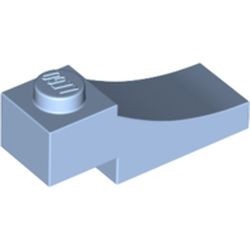 70681-105 Steen, gebogen 3x1 omgekeerd uitsnede blauw, lichthelder NIEUW *1B382