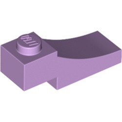70681-154 Steen, gebogen 3x1 omgekeerd uitsnede lavender, licht NIEUW *1B382