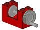73037-5G Slangenrolhouder met drum en slinger rood gebruikt *1F006