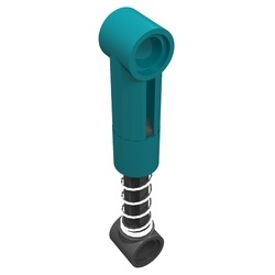 731c06-39G Technic Schokbreker 6.5L, ZACHTE VEER compleet turquoise, donker gebruikt *5K500