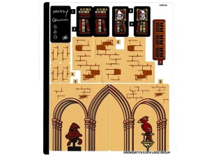 75948stk01 STICKER 75953 HARRY POTTER: Hogwarts Clock Tover sticker 1 NIEUW *0S0000