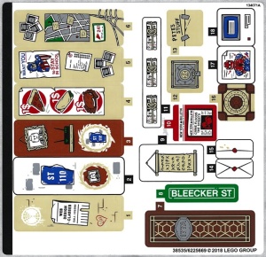 76108stk02 STICKER 76108 The Sanctum Santorum Showdown sheet 2 NIEUW *0S0000
