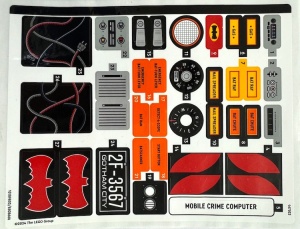 76328stk01 STICKER 76328 Classic TV series Batmobile SHEET 1 NIEUW *0S0000