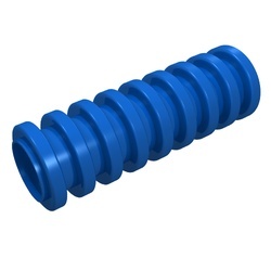 78c03-7G Slang geribbeld lengte 3 noppen blauw gebruikt *5D0000