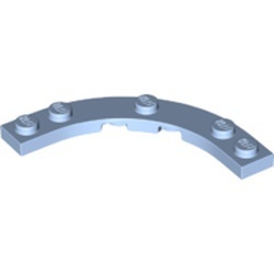 80015-105 Platte plaat rond 5x5 macaroni blauw, lichthelder NIEUW *5D0000