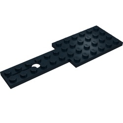 803-11G Bodemplaat 4x12 voor stuurmechanisme zwart gebruikt *