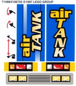 8464stk01 STICKER 8464 Air Tank NIEUW *0S0000