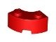 85080-5G Steen 2x2 gebogen (Macaroni) NIEUWE STIJL (andere bodem) rood gebruikt *1R015