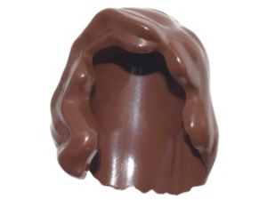85974-88 Haar vrouw halflang rechts lok voor bruin, roodachtig NIEUW *0L0000