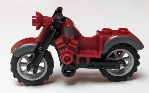 85983pb02c01 -59 Motorfiets klassiek rood, donker NIEUW *5D0000