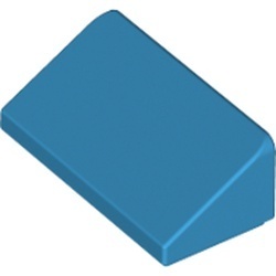 85984-153 Dakpan klein 30 graden 2x1x 2/3 (2 nop breed) blauw, donkerazuur NIEUW *1B192