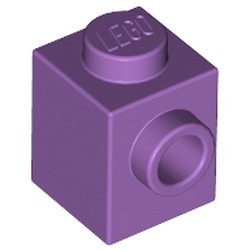 87087-157 Steen 1x1 noppen 1 zijde lavender, midden NIEUW *1B034