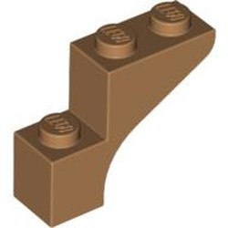 88292-150 Steen, halve boog 1x3x2 (trapsgewijs) caramel, midden NIEUW *1B376