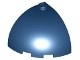 88293-63 Steen dome 3x3x2 kwartrond blauw, donker NIEUW *1L000