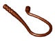 88704-88 Zweep,1/3 gebogen bruin, roodachtig NIEUW *0L0000
