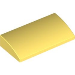 88930-103 Dakpan gebogen 2x4x2/3 geen noppen, MET bodemtubes geel, lichthelder NIEUW *5K000
