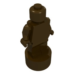 90398-120 Trofee/Ministandbeeld (Minifig) bruin, donker NIEUW *0B0000