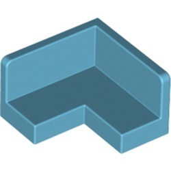 91501-156 Hoekpaneel GROOT 2x2x1 blauw, middenazuur NIEUW *1B019