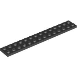 91988-11 Platte plaat 2x14 zwart NIEUW *5K0000