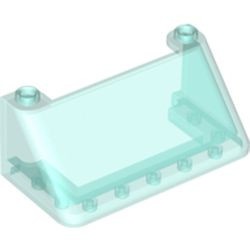 92583-15G Ruit 2x6x3 (breder) transparant lichtblauw gebruikt *1C022