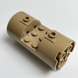 93168-69 Cylinder 3x6x2 2/3 Nieuwe type gevulde noppen 2x6 crème,donker NIEUW *