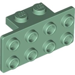 93274-48 Verbindingsplaat 1x2- 2x4 (breed) groen, zandkleurig NIEUW *1B264