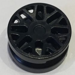 93595-11 Wiel klein 11x6mm met 8 "Y" spaken zwart NIEUW *5W000