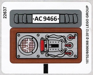 9466stk01 STICKER 9466 The Crazy Scientist&His Monster NIEUW *0S0000
