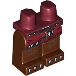 970c88pb09-59 Donkerrode heupen, bruine benen en klauwen rood, donker NIEUW *2B000