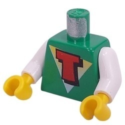 973px39c01-6 Torso, Freestyle Timmy met rode T groen NIEUW *0B0000