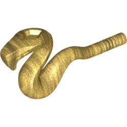 98136-115G Slang gekronkeld goud, parel gebruikt *1E011