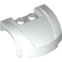 98835-1 Motorkap 3x4x1 2/3 gebogen voorkant wit NIEUW *0B003