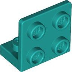 99207-39 Verbindingsplaat 1x2- 2x2 OMGEKEERD turquoise, donker NIEUW *1B261